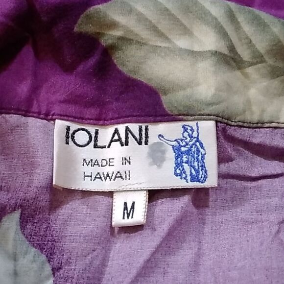 VTG,IOLANI MADE IN HAWAII WOMEN BLOUSE SIZE M FLORAL - Picture 5 of 6